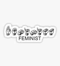 FEMINIST - Sign Language Sticker