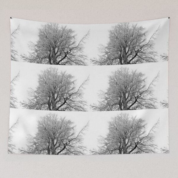 Item preview, Frosty beech tree, grayscale   designed and sold by paulboizot.