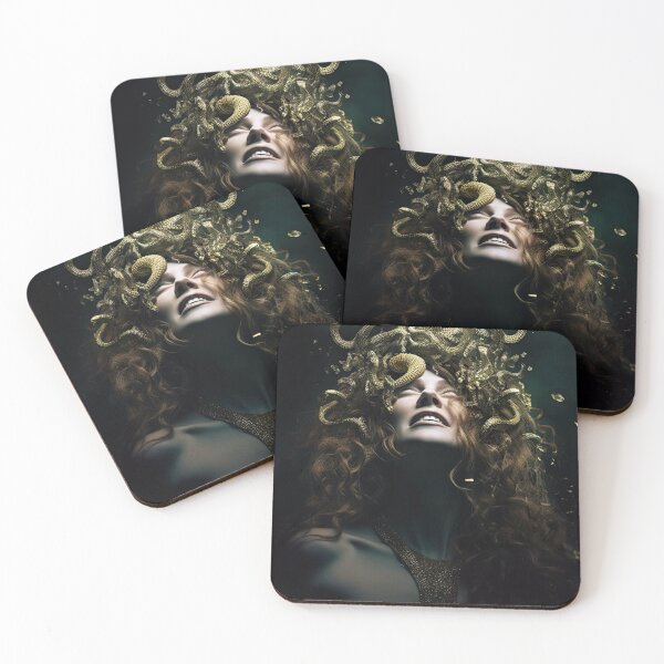Item preview, Medusa with Golden Snakes designed and sold by OccultDreams.