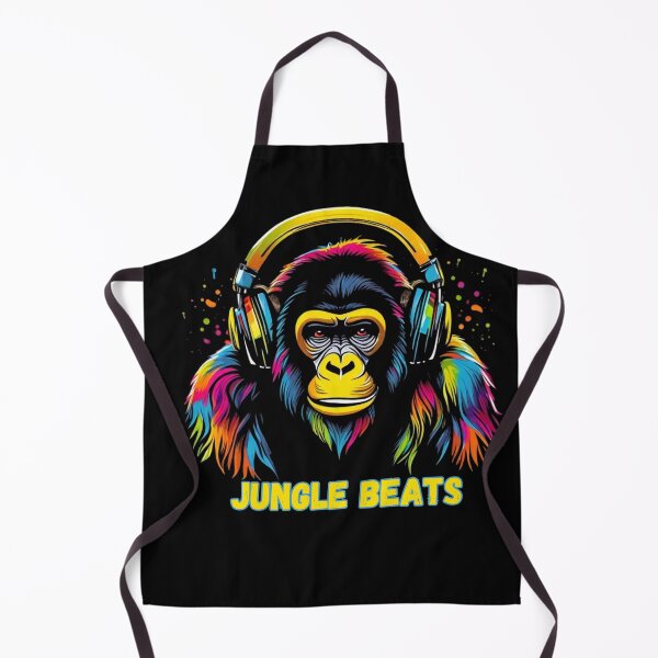 Item preview, Jungle rhythms, gorilla with headphones designed and sold by YolaShopOnline.