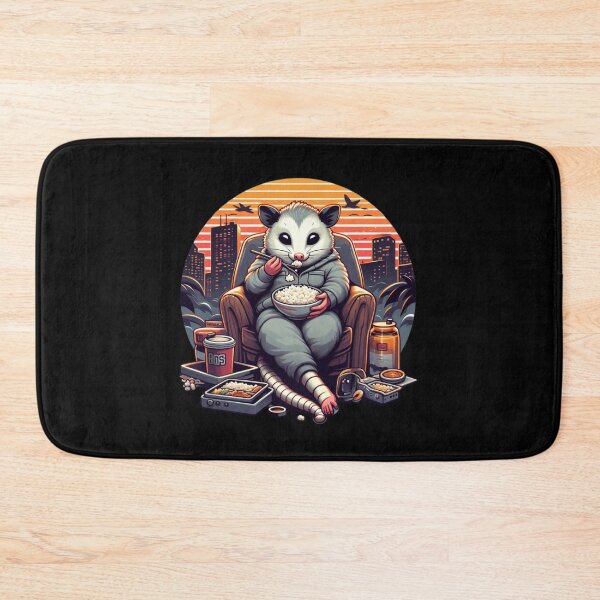 Item preview, Opossum Eating Rice Cartoon designed and sold by Azrora.