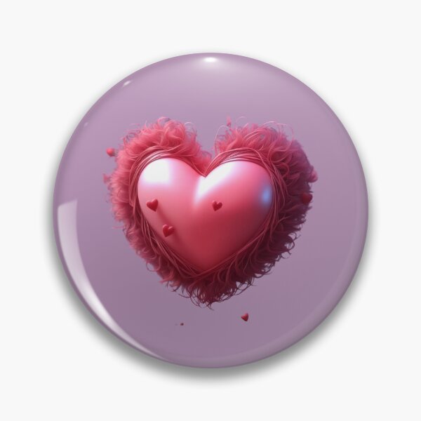 Item preview, Cute Fuzzy Pink Heart  designed and sold by Digiheart.