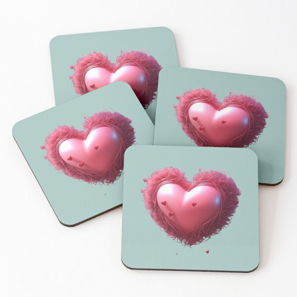 Item preview, Cute Fuzzy Pink Heart  designed and sold by Digiheart.