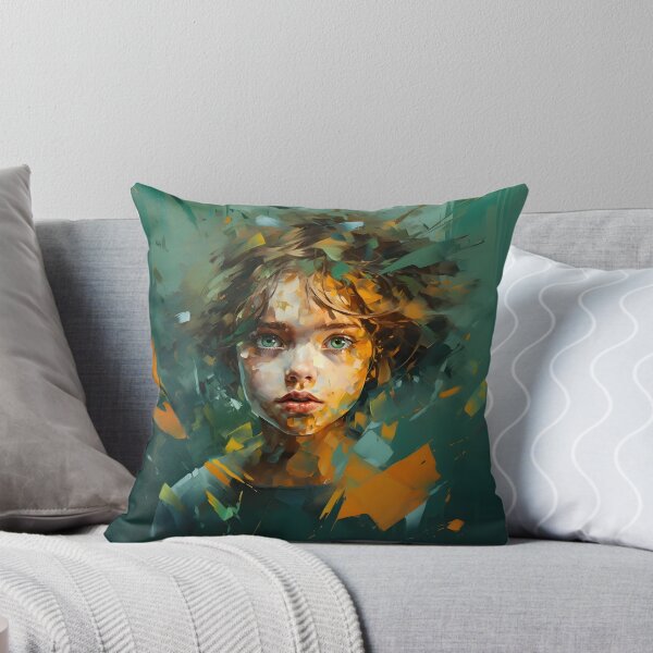 Aperçu de l'œuvre  portrait d'enfant coloré art abstrait streetart créée et vendue par Lyadesigne.