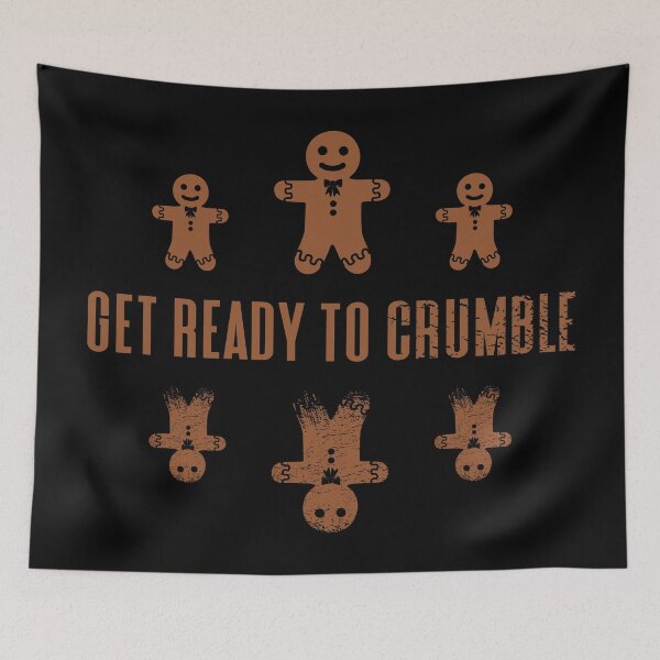 Item preview, Get Ready to Crumble - Funny Gingerbread Cookies Crumbling to Pieces (Gingerbread Color Design) designed and sold by Spiprinto.