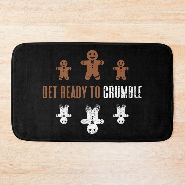 Item preview, Get Ready to Crumble - Funny Gingerbread Cookies Crumbling to Pieces (Gingerbread and White Design) 2 designed and sold by Spiprinto.