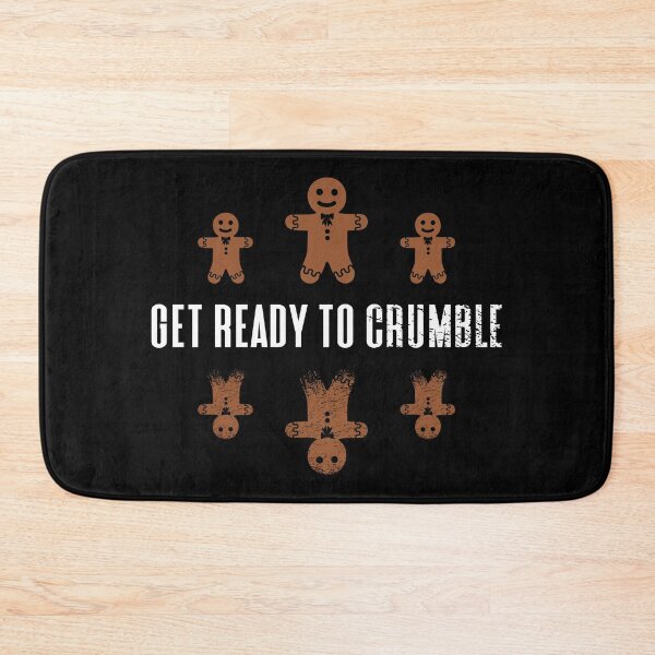 Item preview, Get Ready to Crumble - Funny Gingerbread Cookies Crumbling to Pieces (Gingerbread and White Design) designed and sold by Spiprinto.