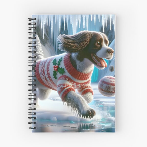 Item preview, Springer Spaniel de Navidad designed and sold by Truck Stop One.
