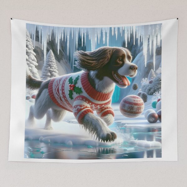 Item preview, Christmas Springer Spaniel designed and sold by Truck Stop One.