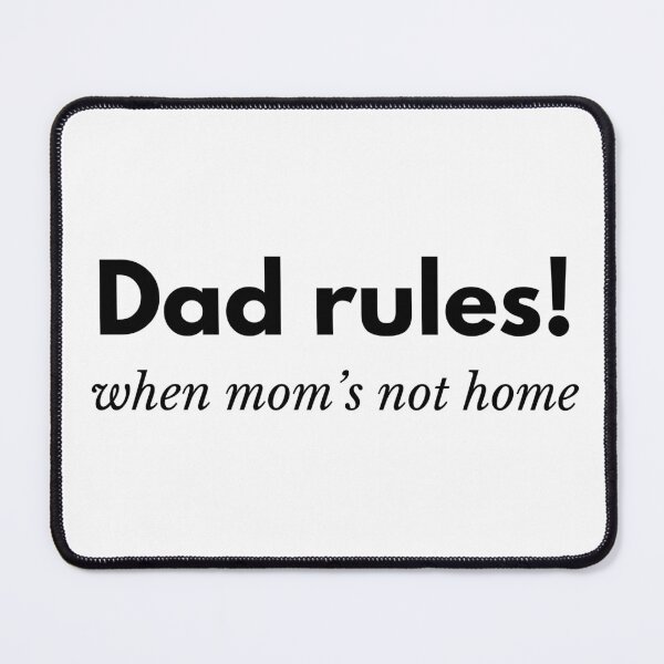 Item preview, Dad Rules funny gift idea with text designed and sold by IrishQuirk2021.