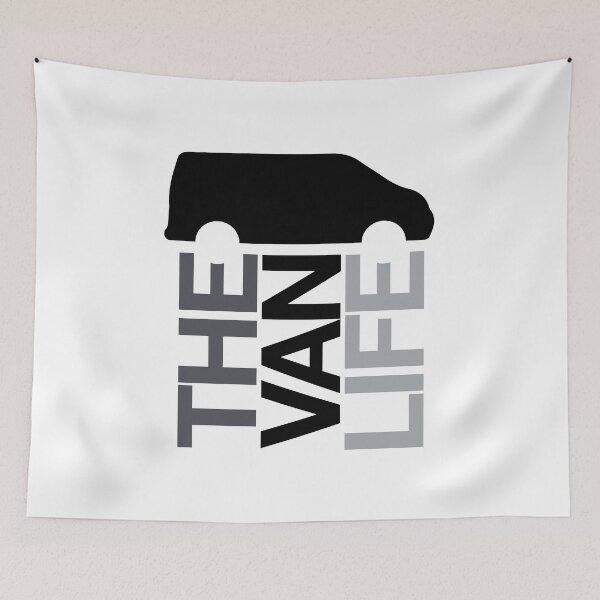 Item preview, the van life logo: Black Grey designed and sold by robnoble.