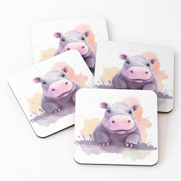 Item preview, Cute Hippopotamus designed and sold by TeeDesignNanny.