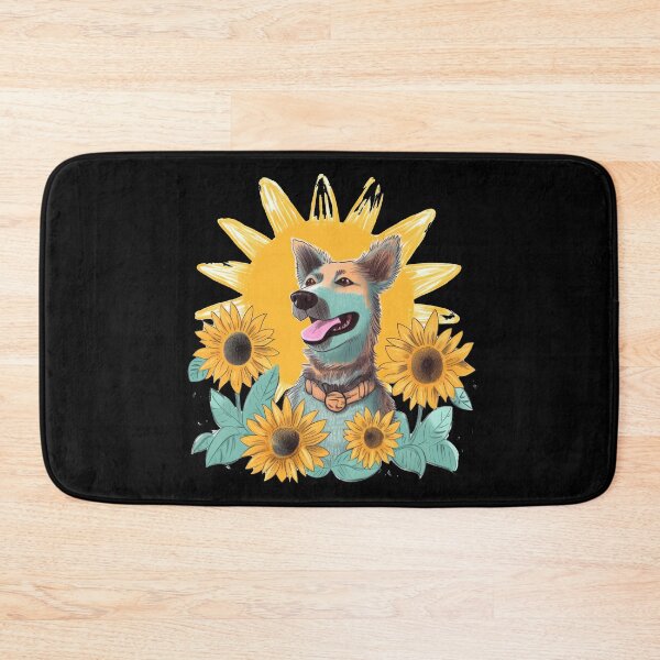 Item preview, Fun-loving dog is happy about the warm sunshine designed and sold by WallGemsArt.