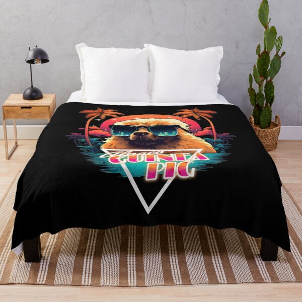 Item preview, Retro Wave Alpaca Guinea Pig Vibes Shirt designed and sold by RedDesignSyc.