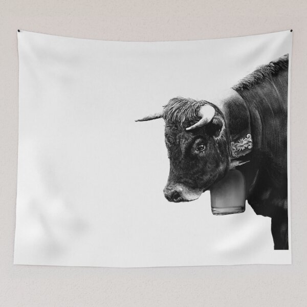 Item preview, Herens cow with genepi bottle designed and sold by CapucciStudio.