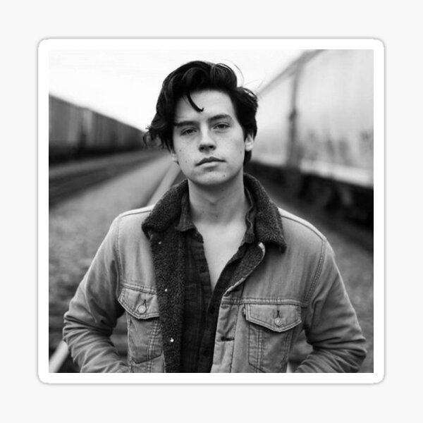 COLE SPROUSE BLACK AND WHITE Sticker
