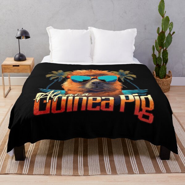 Item preview, Retro Wave Alpaca Guinea Pig Miami Shirt designed and sold by RedDesignSyc.
