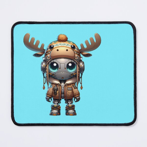 Item preview, Cute Cyberpunk Robot Moose! designed and sold by kukamatsu.