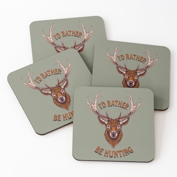 Item preview, I'd rather be hunting outdoors cabin cottage nature lover fall vibes deer hunting designed and sold by InspireGlow.