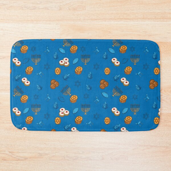 Item preview, Blue Background Hannukah Pattern designed and sold by Miles Reinstein.