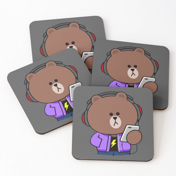 Item preview, Brownie Bear listening to his favorite song designed and sold by Pandety.