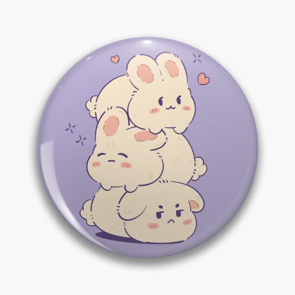 Item preview, Cute Bunny Stack | Purple designed and sold by ModesaDraw.