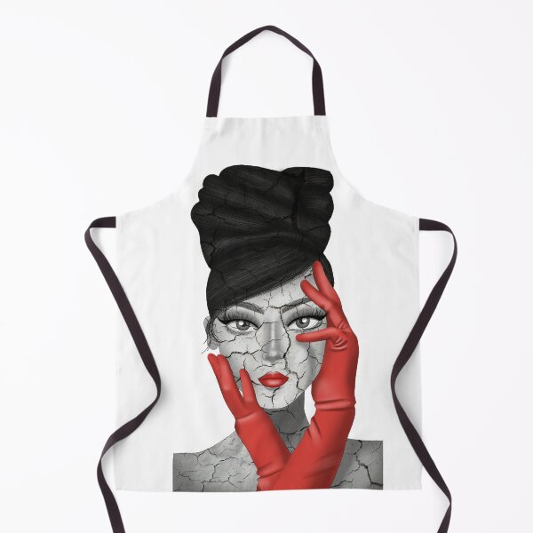 Item preview, Close up of woman in B&W with red gloves designed and sold by Gabriela Malaga Aragon.