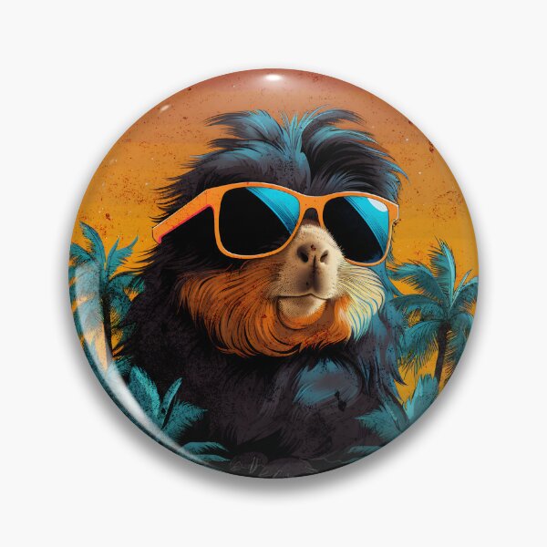 Item preview, Retro Wave Abyssinia Guinea Pig Shirt designed and sold by RedDesignSyc.