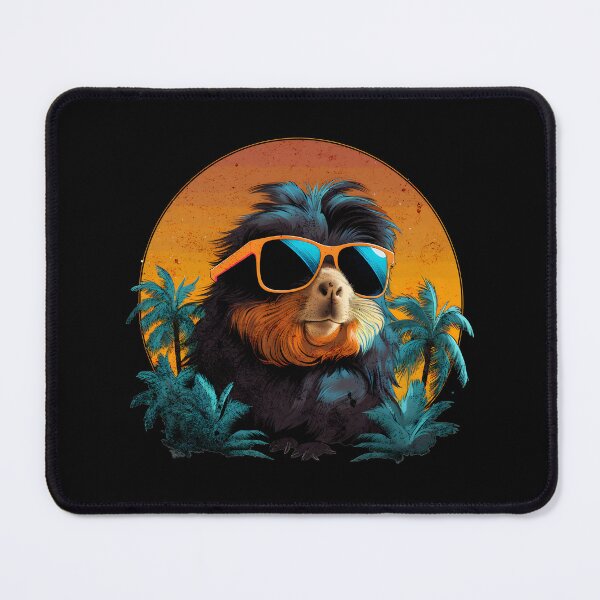 Item preview, Retro Wave Abyssinia Guinea Pig Shirt designed and sold by RedDesignSyc.