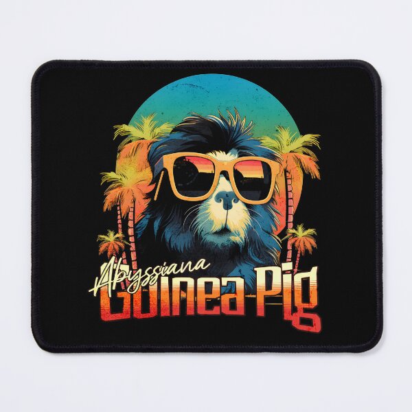 Item preview, Retro Wave Abyssinia Guinea Pig Miami Shirt designed and sold by RedDesignSyc.