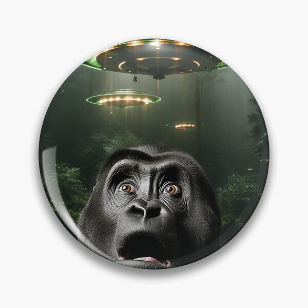Item preview, Monkey Selfie with UFOs designed and sold by Master-Print.