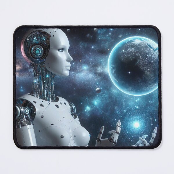 Item preview, Copy of "Celestial Symphony: Female Robot Crafting Stars and Planets" designed and sold by Huycao211.