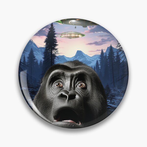 Item preview, Monkey Selfie with UFOs designed and sold by Master-Print.