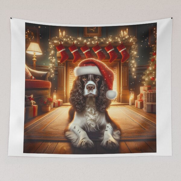 Item preview, Christmas Springer Spaniel designed and sold by Truck Stop One.