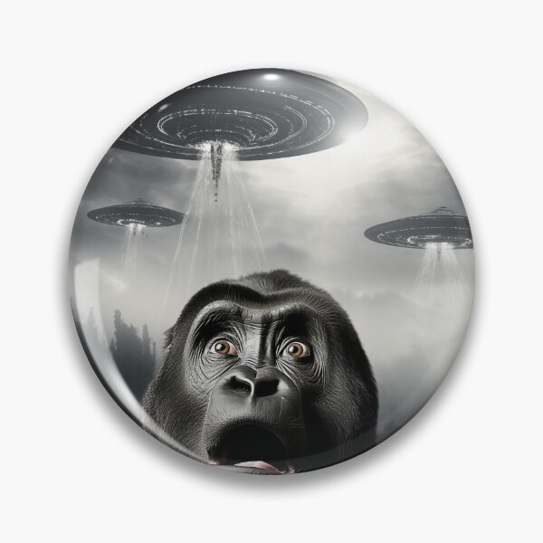 Item preview, Monkey Selfie with UFOs designed and sold by Master-Print.