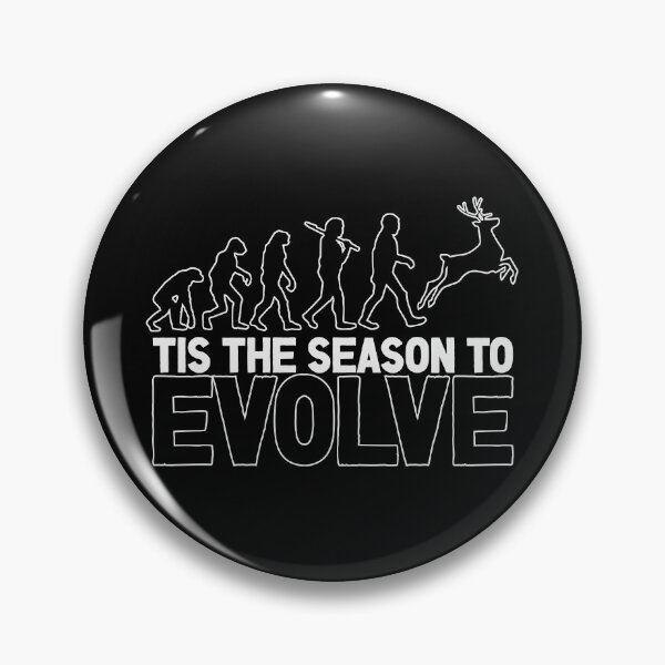Item preview, Tis the Season to Evolve - Funny Human Evolution into Christmas/Holiday Season Reindeer (White Design) designed and sold by Spiprinto.