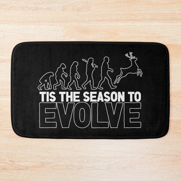Item preview, Tis the Season to Evolve - Funny Human Evolution into Christmas/Holiday Season Reindeer (White Design) designed and sold by Spiprinto.