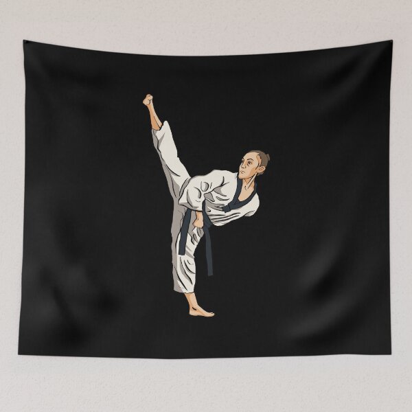 Item preview, karate black belt girl designed and sold by itswallcraft.