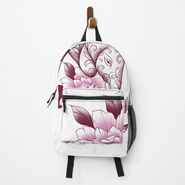 Item preview, elephant and peonies designed and sold by Surreal Ilustra.
