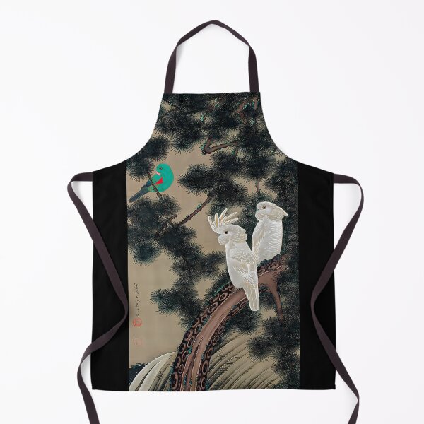 Item preview, Enhanced edition: Cockatoos in an old pine by Itō Jakuchū (Colorful Realm of Living Beings) designed and sold by EmeraldeaArt.