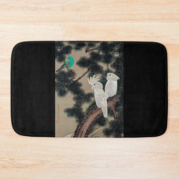 Item preview, Enhanced edition: Cockatoos in an old pine by Itō Jakuchū (Colorful Realm of Living Beings) designed and sold by EmeraldeaArt.