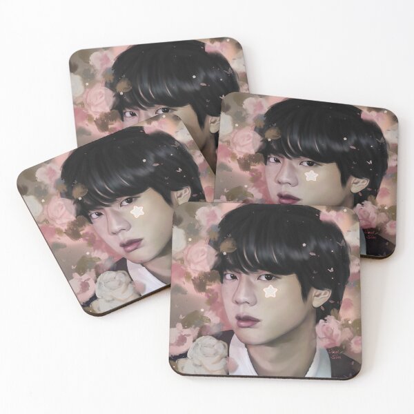 Item preview, Jin with pink roses designed and sold by VanSin Arts.