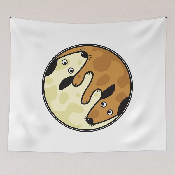 Item preview, dog yinyang designed and sold by itswallcraft.
