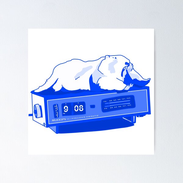 Item preview, groundhog on a vintage clock radio designed and sold by CapucciStudio.