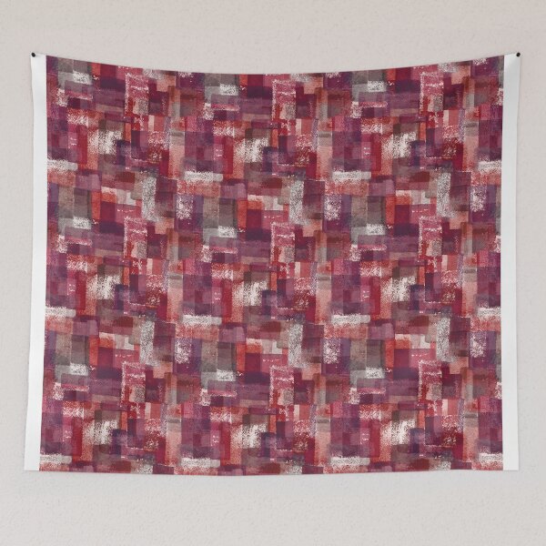 Item preview, Copy of pastel watercolor soft geometric red  designed and sold by Alessandro Remo Mazzoni Remotextiles.