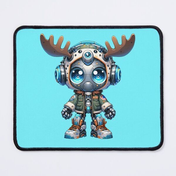 Item preview, Cute Cyberpunk Robot Moose! designed and sold by kukamatsu.