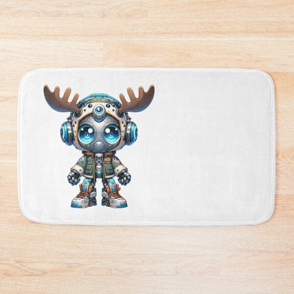 Item preview, Cute Cyberpunk Robot Moose! designed and sold by kukamatsu.