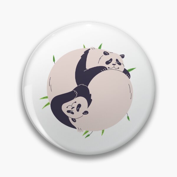 Item preview, panda yinyang designed and sold by itswallcraft.