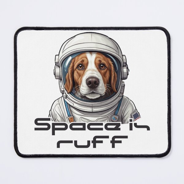 Item preview, space is ruff |funny space brittany spaniels designed and sold by MyLovelyDog.