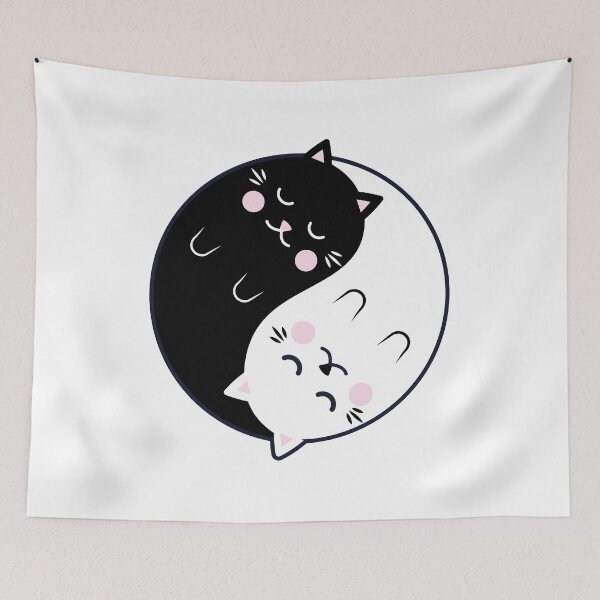 Item preview, gatos yinyang designed and sold by itswallcraft.